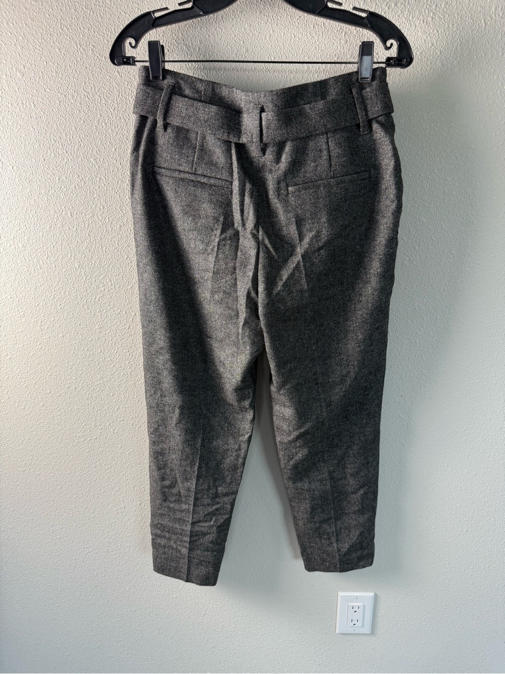 Brunello Cucinelli Paper Bag Wool Cashmere Blend Trouser Pants Women’s Size 4 - Picture 12 of 16